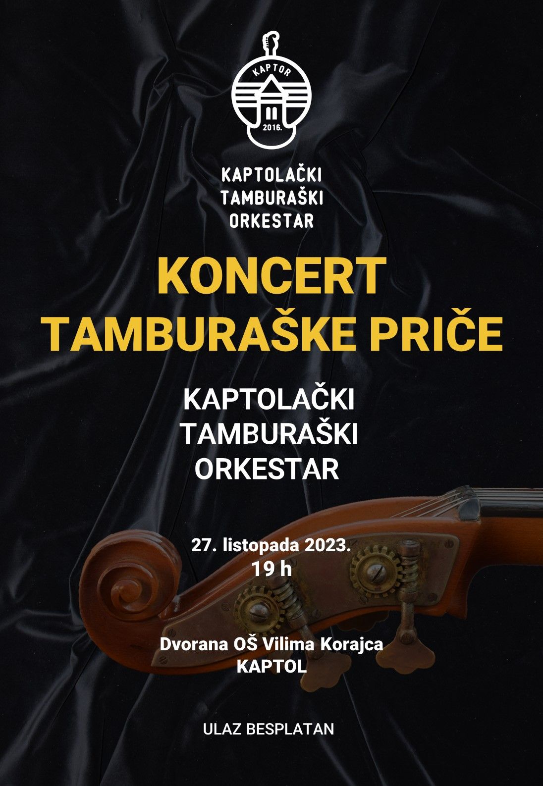 Godišnji koncert Kaptolačkog tamburaškog orkestra