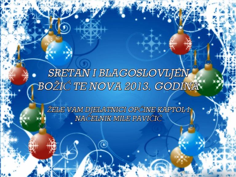 sretan bozic i nova godina cestitke Sretan Božić i Nova godina   Općina Kaptol sretan bozic i nova godina cestitke